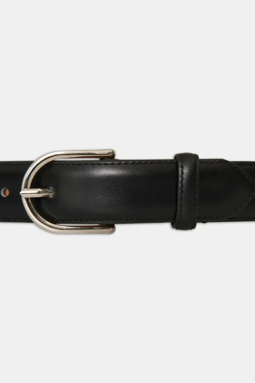 Round Buckle French Bocalf Belt