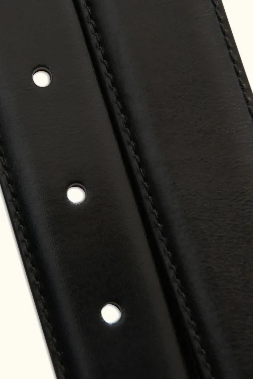 Round Buckle French Bocalf Belt