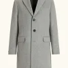 Slim Fit Brushed Wool Coat