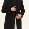 Slim Fit Brushed Wool Coat