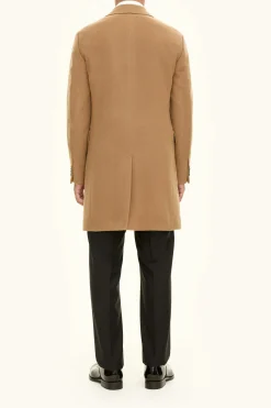 Slim Fit Brushed Wool Coat
