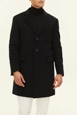Slim Fit Brushed Wool Coat