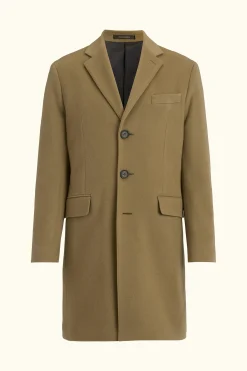 Slim Fit Brushed Wool Coat