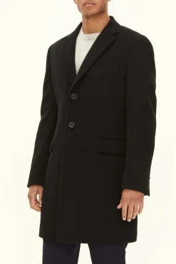 Slim Fit Brushed Wool Coat