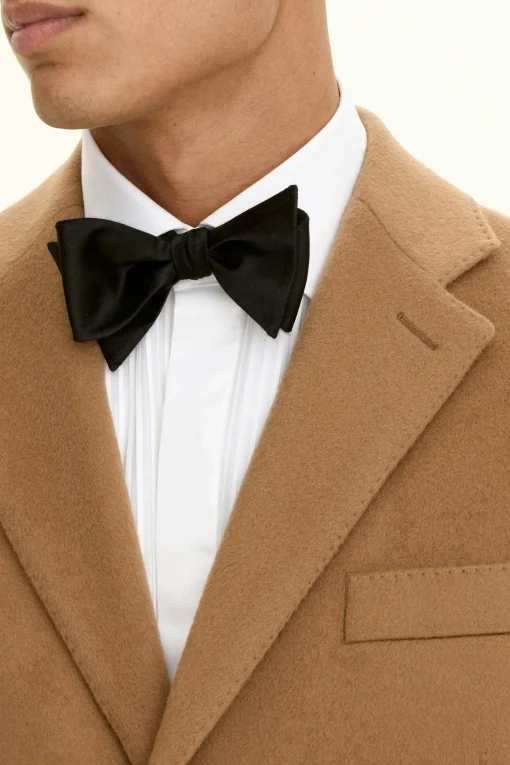 Slim Fit Brushed Wool Coat