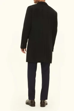Slim Fit Brushed Wool Coat