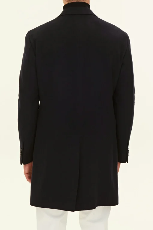 Slim Fit Brushed Wool Coat