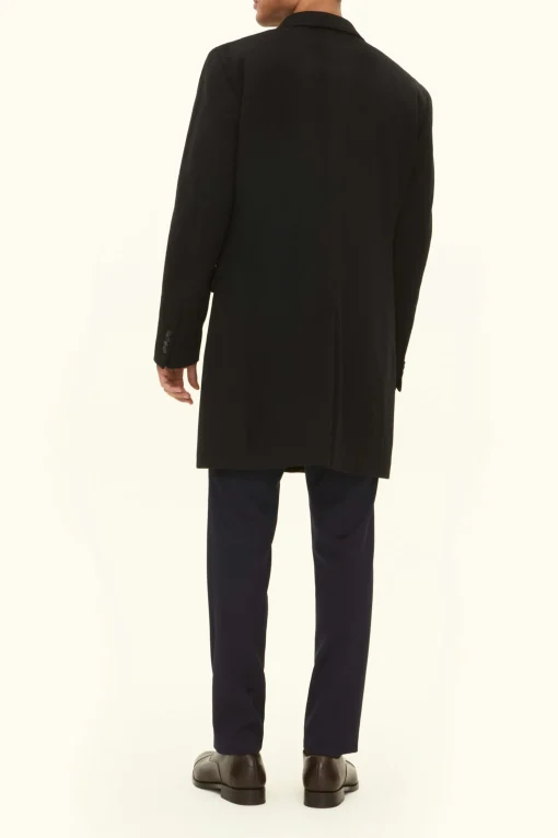 Slim Fit Brushed Wool Coat