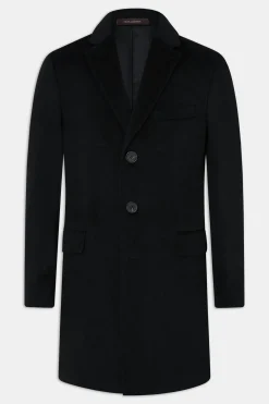 Slim Fit Brushed Wool Coat