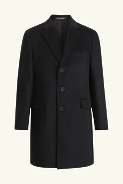 Slim Fit Brushed Wool Coat