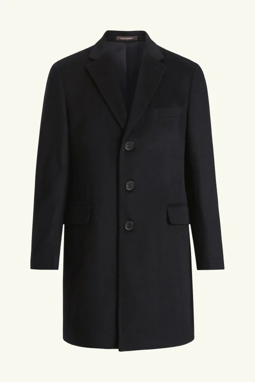 Slim Fit Brushed Wool Coat