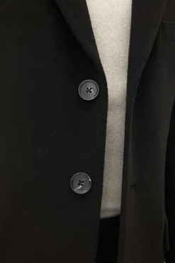 Slim Fit Brushed Wool Coat