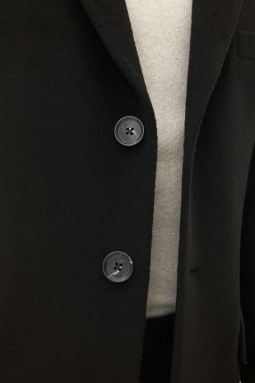Slim Fit Brushed Wool Coat