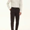Slim Fit Brushed Wool Trousers