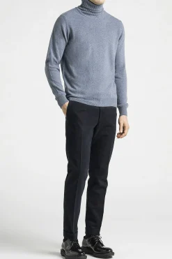 Slim Fit Brushed Wool Trousers