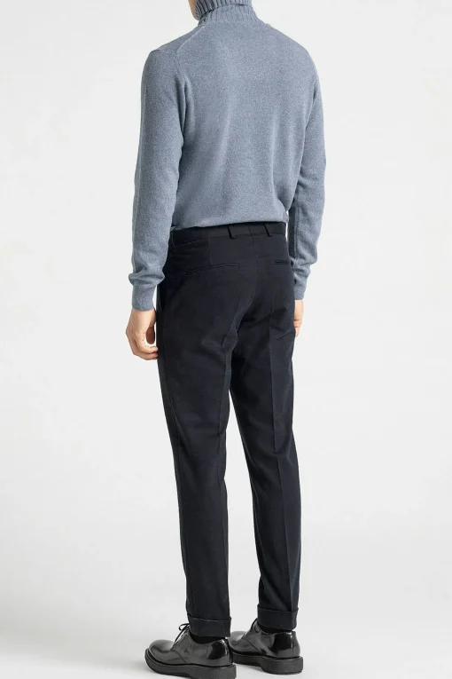 Slim Fit Brushed Wool Trousers