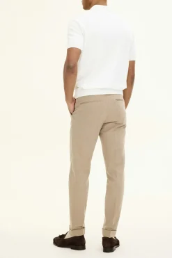 Slim Fit Brushed Wool Trousers