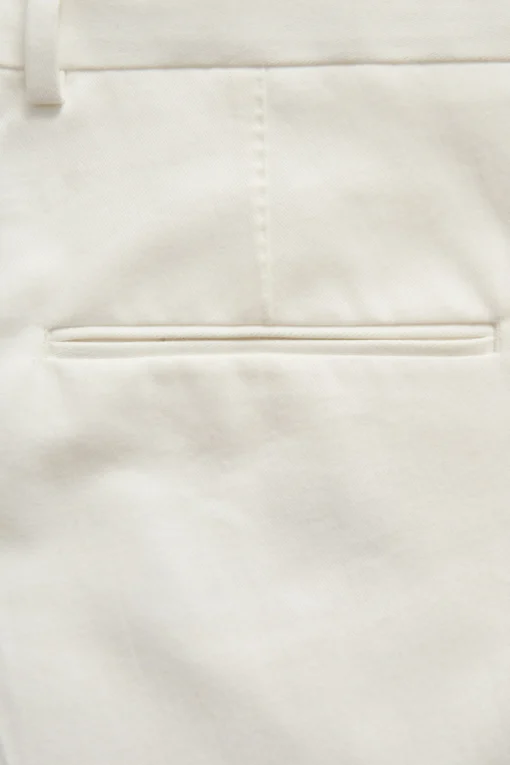 Slim Fit Brushed Wool Trousers
