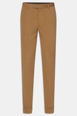 Slim Fit Brushed Wool Trousers