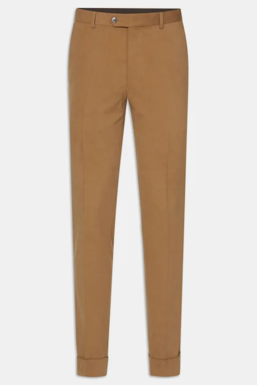 Slim Fit Brushed Wool Trousers