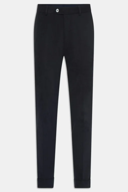 Slim Fit Brushed Wool Trousers