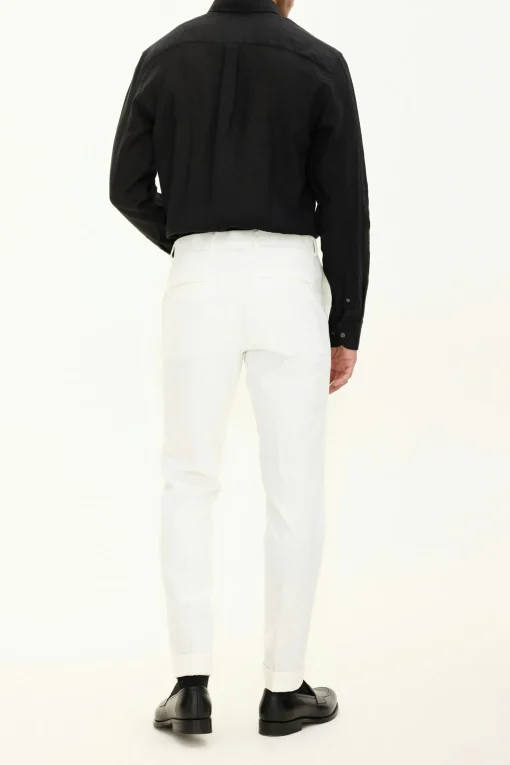 Slim Fit Brushed Wool Trousers