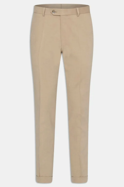 Slim Fit Brushed Wool Trousers