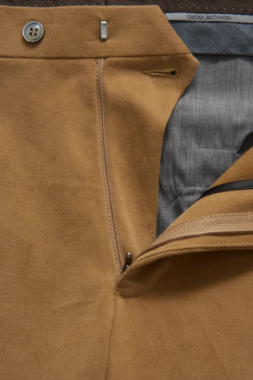 Slim Fit Brushed Wool Trousers