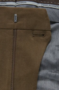 Slim Fit Brushed Wool Trousers