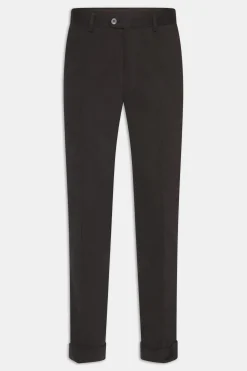 Slim Fit Brushed Wool Trousers