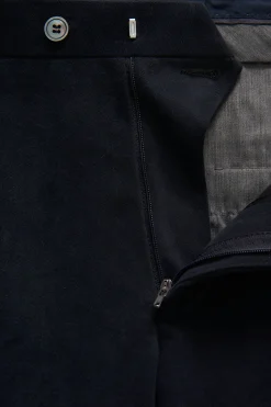 Slim Fit Brushed Wool Trousers