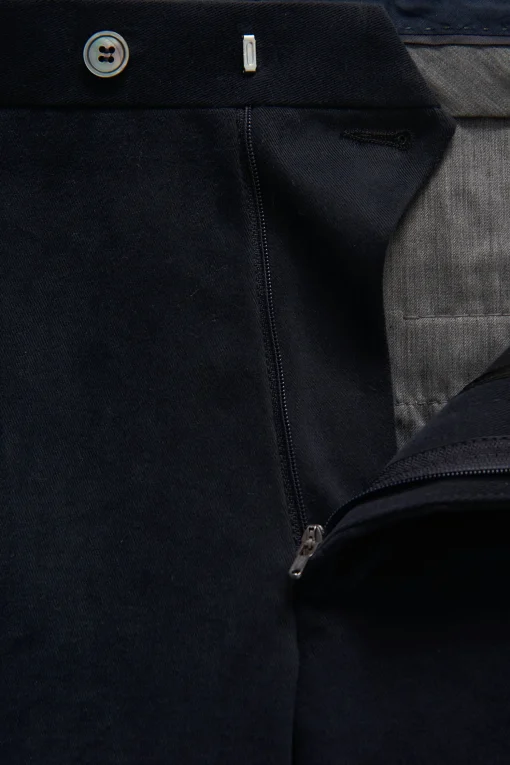 Slim Fit Brushed Wool Trousers