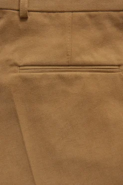 Slim Fit Brushed Wool Trousers