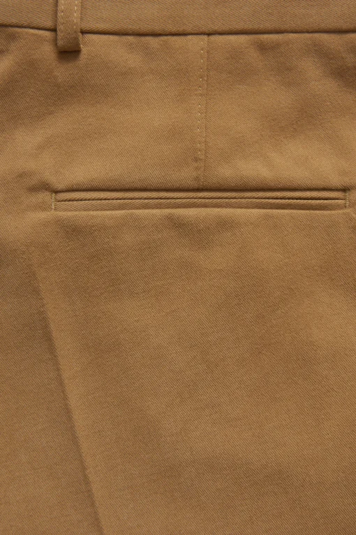 Slim Fit Brushed Wool Trousers