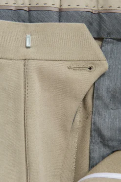 Slim Fit Brushed Wool Trousers