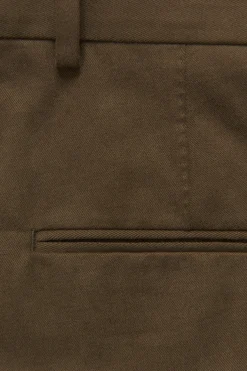 Slim Fit Brushed Wool Trousers
