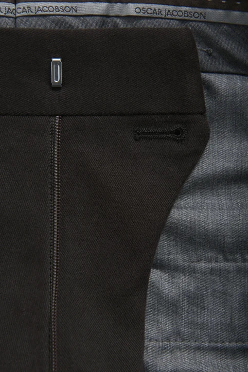Slim Fit Brushed Wool Trousers