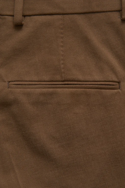 Slim Fit Brushed Wool Trousers