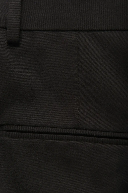 Slim Fit Brushed Wool Trousers