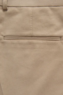 Slim Fit Brushed Wool Trousers