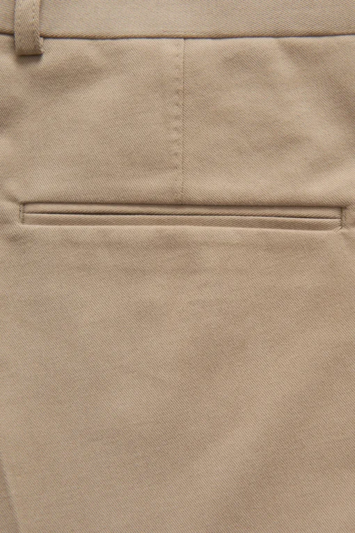 Slim Fit Brushed Wool Trousers