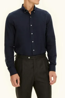 Slim Fit Button Down Flannel Shirt