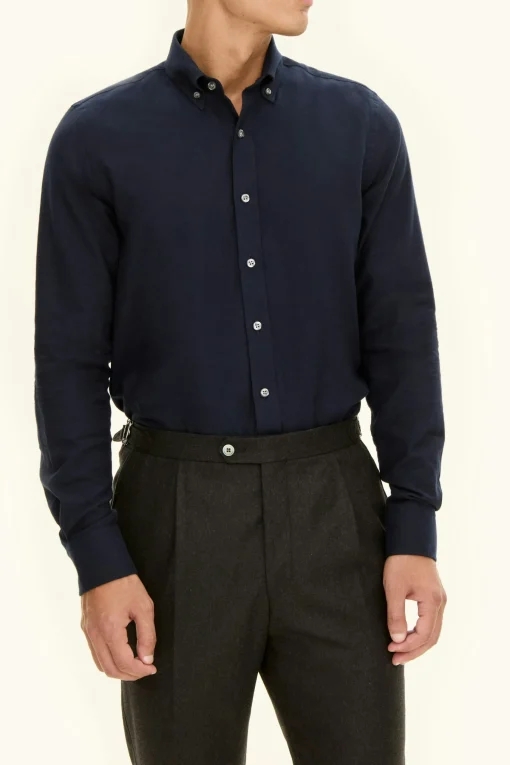 Slim Fit Button Down Flannel Shirt