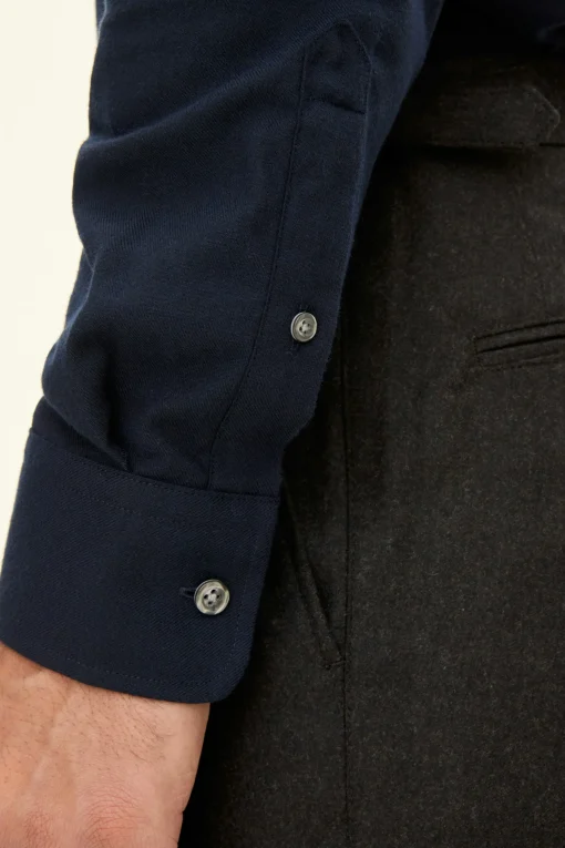 Slim Fit Button Down Flannel Shirt