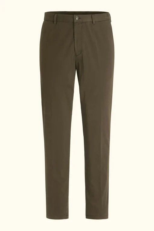 Slim Fit Cotton Stretch Trousers