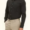 Slim Fit Cut Away Cotton Stretch Shirt