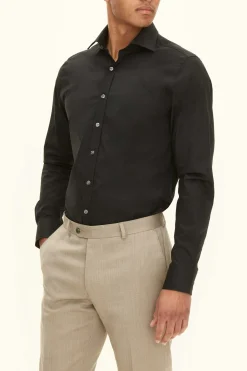 Slim Fit Cut Away Cotton Stretch Shirt