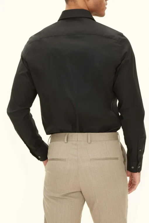 Slim Fit Cut Away Cotton Stretch Shirt