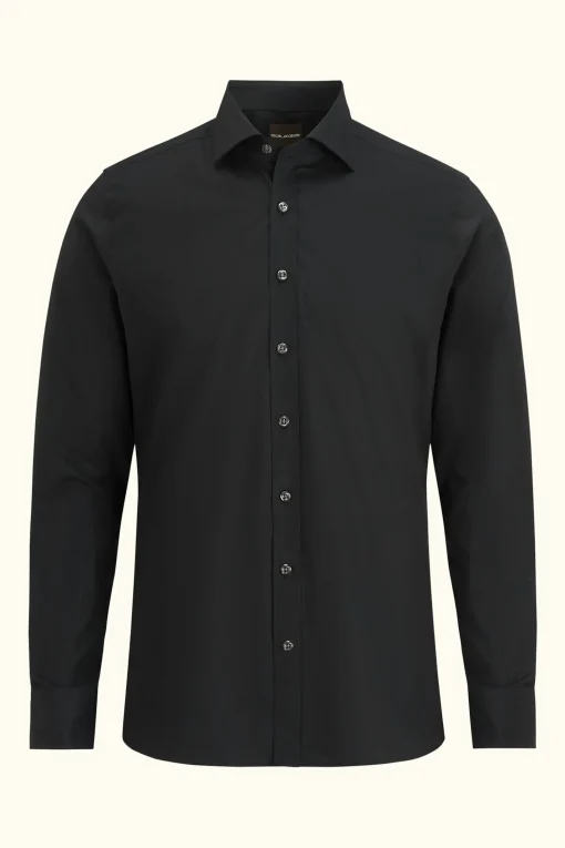 Slim Fit Cut Away Cotton Stretch Shirt