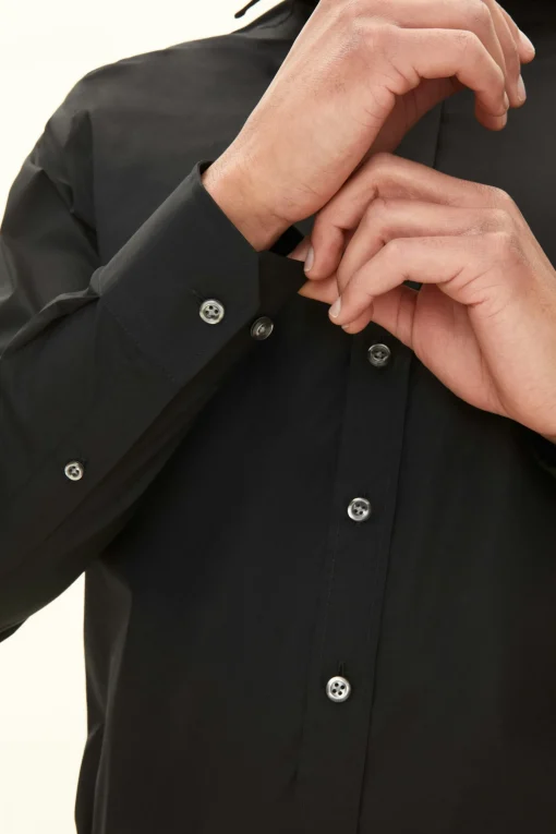 Slim Fit Cut Away Cotton Stretch Shirt